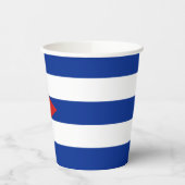 Cubaanse vlag papieren bekers (Links)
