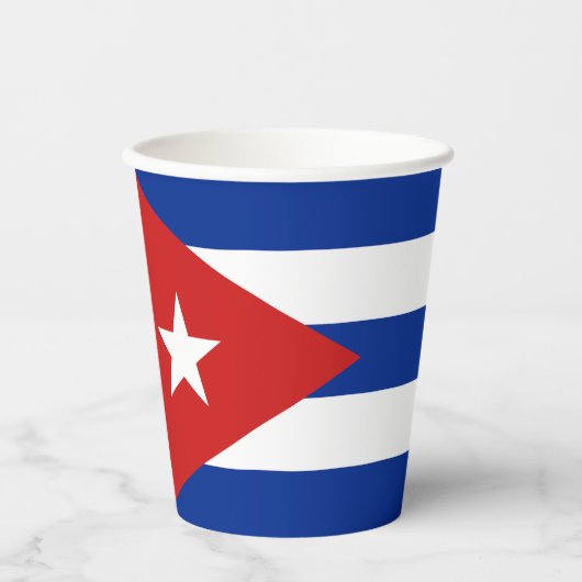 Cubaanse vlag papieren bekers (Voorkant)