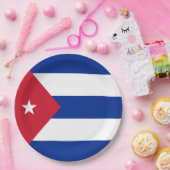 Cubaanse vlag papieren bordje (Feest)