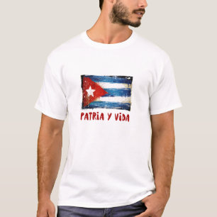 Cubaanse vlag "Patria y Vida" T-shirt