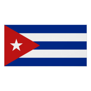Cubaanse vlag perfect poster