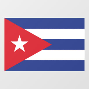 Cubaanse vlag raamsticker