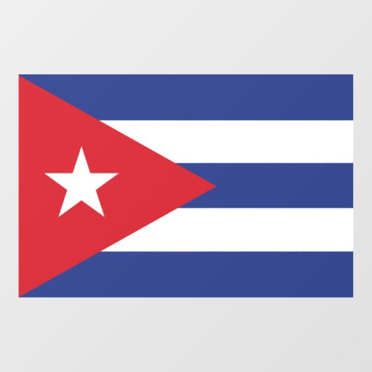 Cubaanse vlag raamsticker (Vel)