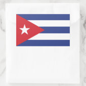 Cubaanse vlag rechthoekige sticker (Tas)