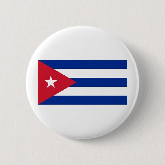 Cubaanse vlag ronde button 5,7 cm (Voorkant)