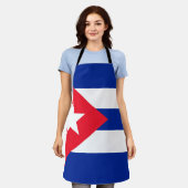 Cubaanse vlag schort (Gedragen)