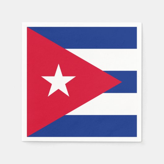 Cubaanse vlag servet (Voorkant)