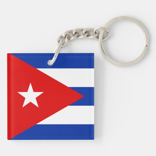 Cubaanse vlag sleutelhanger (Achterkant)