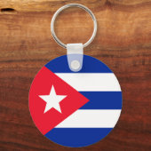 Cubaanse vlag sleutelhanger (Voorkant)