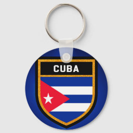 Cubaanse vlag sleutelhanger