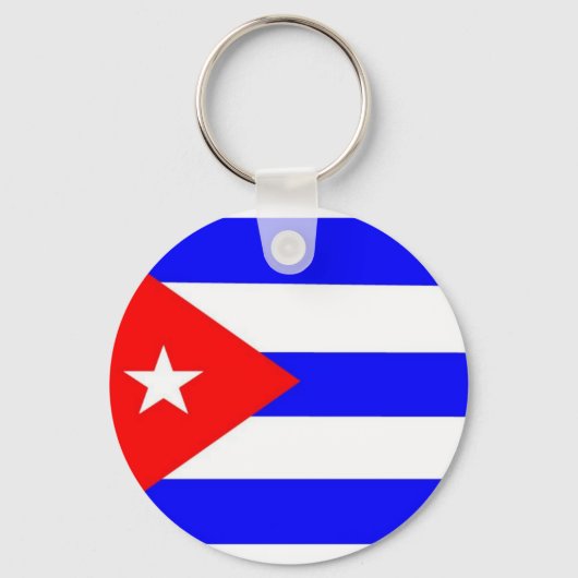 Cubaanse vlag sleutelhanger (Voorkant)