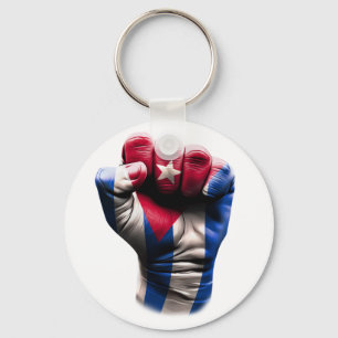 Cubaanse vlag sleutelhanger