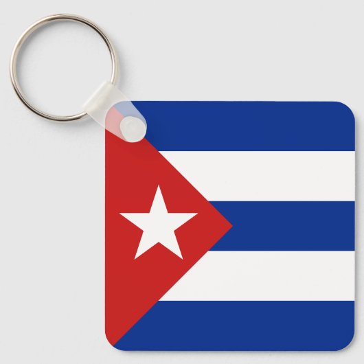 Cubaanse vlag sleutelhanger (Voorkant)