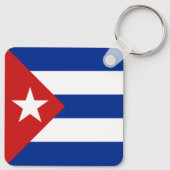 Cubaanse vlag sleutelhanger (Achterkant)