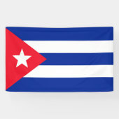 Cubaanse vlag spandoek (Horizontaal)