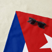 Cubaanse vlag strandlaken (In situ)