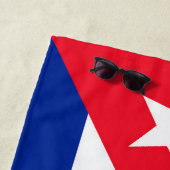 Cubaanse vlag strandlaken (In situ)