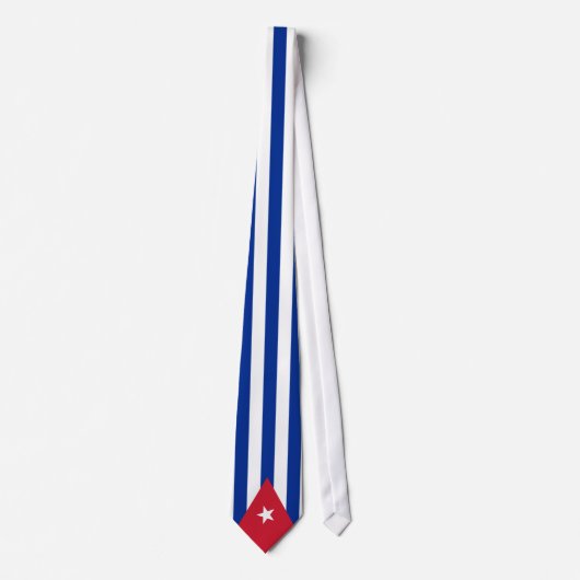 Cubaanse vlag stropdas (Voorkant)