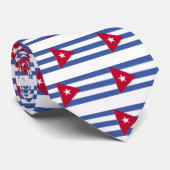 Cubaanse vlag stropdas (Opgerold)