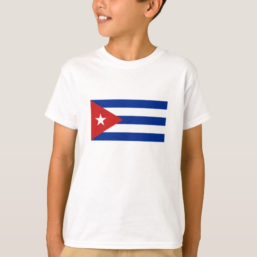 Cubaanse vlag t-shirt (Voorkant)