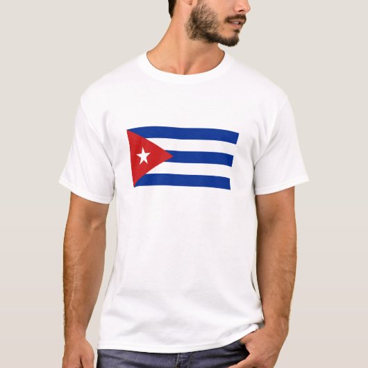 Cubaanse vlag t-shirt (Voorkant)