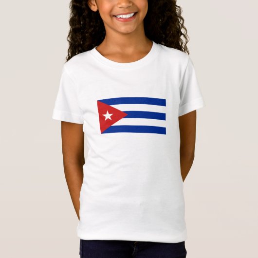 Cubaanse vlag t-shirt (Voorkant)