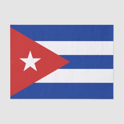 Cubaanse vlag tissuepapier (Voorkant)