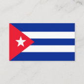 Cubaanse vlag visitekaartje (Voorkant)