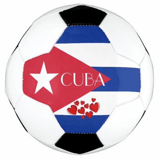 Cubaanse vlag voetbal (Voorkant)