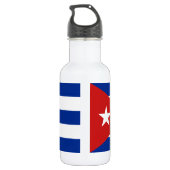 Cubaanse vlag waterfles  (Achterkant)