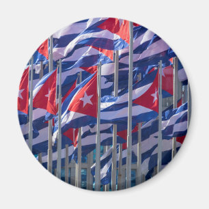 Cubaanse vlaggen, Havana, Cuba Magneet