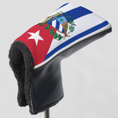 Cubaanse wapenschild golfheadcover (3/4 voorkant)