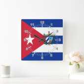 Cubaanse wapenschild    vierkante klok (Huis)