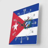 Cubaanse wapenschild    vierkante klok (Hoek)