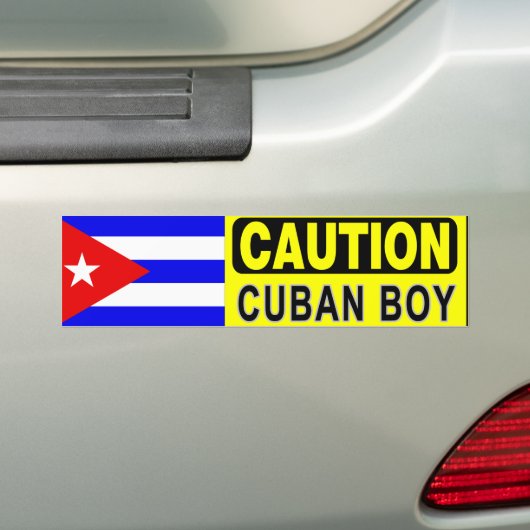 CUBAN BOY Bumpersticker (Op auto)