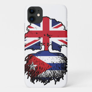 Cuban British UK Tree Roots Flag iPhone 11 Hoesje