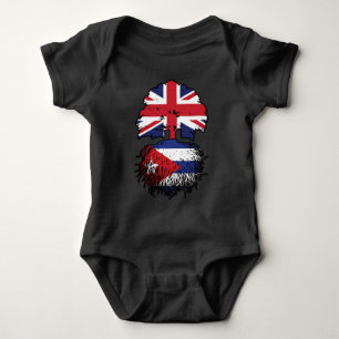 Cuban British UK Tree Roots Flag Romper
