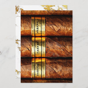 Cuban Cigars Habana nodiging marmer Gold Carrara u Kaart