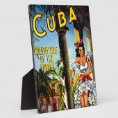 Cuban Dancer Vintage Travel Fotoplaat (Zijkant)