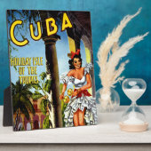 Cuban Dancer Vintage Travel Fotoplaat (Zijkant)