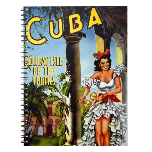 Cuban Dancer Vintage Travel Notitieboek (Voorkant)