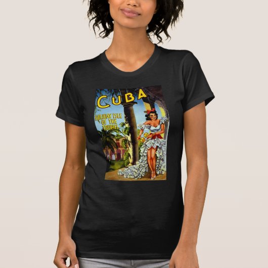 Cuban Dancer Vintage Travel T-shirt (Voorkant)