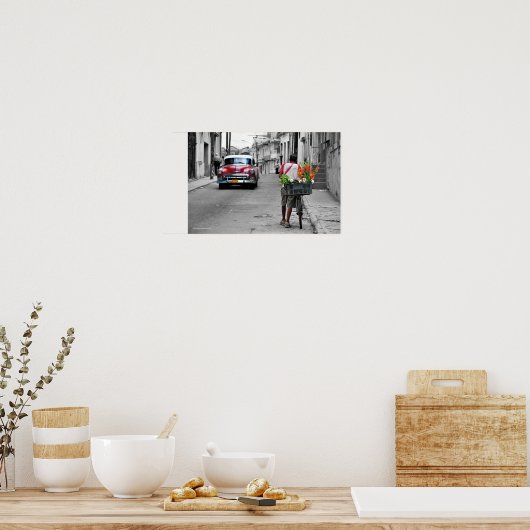 Cuban Florist Poster (Keuken)