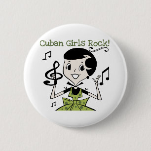 Cuban Girls Rock Ronde Button 5,7 Cm