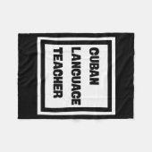 Cuban Language Teacher  Fleece Deken (Voorkant (Horizontaal))