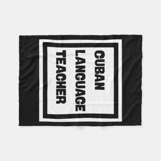 Cuban Language Teacher  Fleece Deken (Voorkant (Horizontaal))