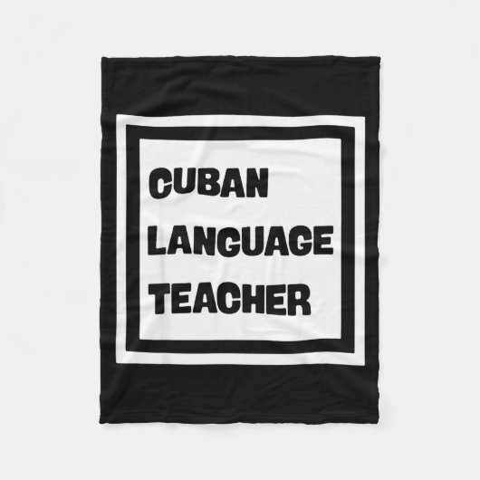 Cuban Language Teacher  Fleece Deken (Voorkant)