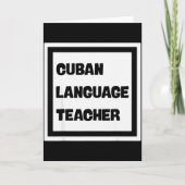 Cuban Language Teacher  Kaart (Voorkant)