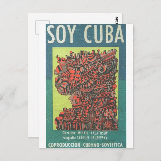 Cuban Movie Poster Cuban Film Poster Post Print Briefkaart (Voorkant / Achterkant)