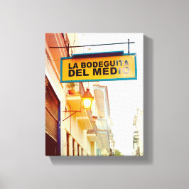 Cuban Photo of Old Havana Habana | Bodegita |  Canvas Afdruk